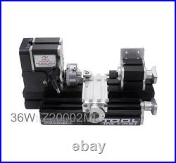 Mini Metal Lathe 36W Woodworking Aluminum DIY Tooling ModelMaking Student Hobby Mini Metal Lathe 36W Woodworking Aluminum DIY Tooling ModelMaking Student Hobby