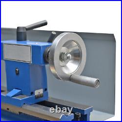 Mini Metal Lathe 400W Benchtop Metalworking Machine Variable Speed 50-2500RPM