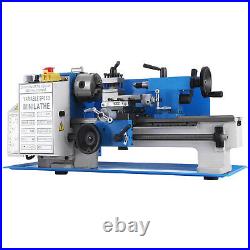 Mini Metal Lathe 550W 7 x 12 Inch Lathe Metalworking Woodworking Bench Precision