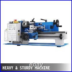 Mini Metal Lathe 550W 7 x 12 Inch Lathe Metalworking Woodworking Bench Precision