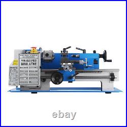 Mini Metal Lathe 550W 7 x 12 Inch Lathe Metalworking Woodworking Bench Precision