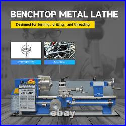 Mini Metal Lathe 7 x 12 400W Benchtop Metalworking Variable Speed 50-2500RPM