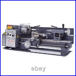 Mini Metal Lathe 7 x 14 3/4HP 550 W Digital Display Metal Gear Variable Speed