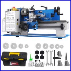 Mini Metal Lathe 7x12 Metalworking Machine Variable Speed 2250 RPM