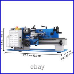 Mini Metal Lathe 7x12 Metalworking Machine Variable Speed 2250 RPM