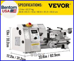 Mini Metal Lathe, 8X14, Mini Lathe Machine 2250 PRM Variable Speed Change, Pre