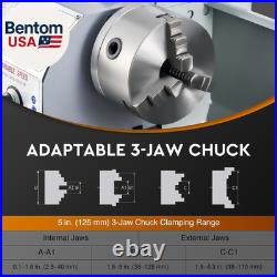 Mini Metal Lathe, 9 X 24 Benchtop Metal Lathe with 3 Jaw Chuck and 3000Rpm Max