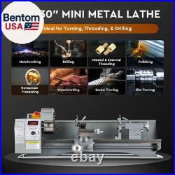 Mini Metal Lathe 9 X 30 Benchtop Metal Lathe with 3 Jaw Chuck and 3000Rpm Max