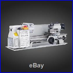 Mini Metal Lathe Bed 550W with Heat-Treated Lathe Bed Variable Speed 0-2500 RPM