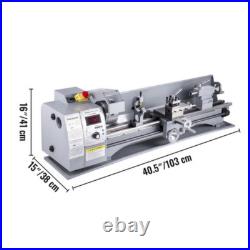 Mini Metal Lathe Benchtop Machine 8.3 X 31.5 Working Lathe Center Rest