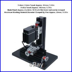 Mini Metal Lathe Drilling Milling Machine 60W Power Tools Woodworking System