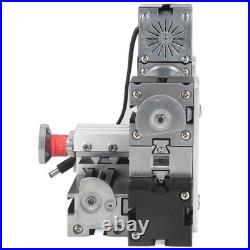 Mini Metal Lathe Machine, 12VDC 60W 12000RPM High Power Micro Lathe with Dril