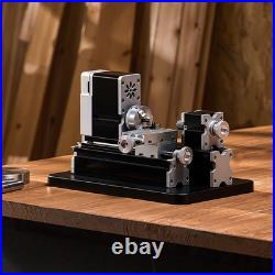 Mini Metal Lathe Machine 2.76 x 5.12 in Power Metal Lathe 20,000 RPM 36W