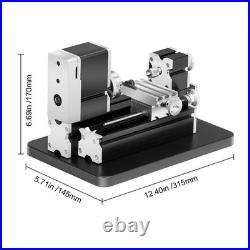 Mini Metal Lathe Machine 2.76in Max Dia 20000 RPM 36W