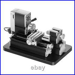 Mini Metal Lathe Machine 2.76in Max Dia 20000 RPM 36W