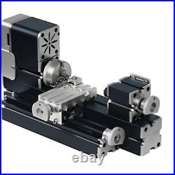 Mini Metal Lathe Machine 36W 20000 RPM All Metal Miniature Lathe for Hobbyist