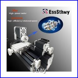 Mini Metal Lathe Machine, 36W 20000 RPM, Benchtop Lathe for Woodworking DIY, C