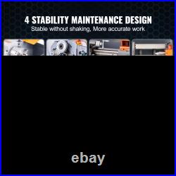 Mini Metal Lathe Machine 7x13.78 500W Variable Speed Benchtop with Tool Box