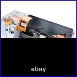 Mini Metal Lathe Machine 7x13.78 500W Variable Speed Benchtop with Tool Box