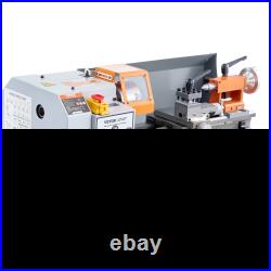 Mini Metal Lathe Machine 7x13.78 500W Variable Speed Benchtop with Tool Box