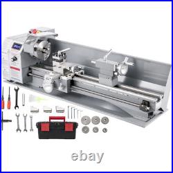 Mini Metal Lathe Machine 8.7x29.5''/220x750MM 1100W Infinitely Variable Speed