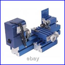 Mini Metal Lathe Machine CNC DIY Tool Benchtop Wood Lathe Woodworking For Hobby