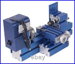 Mini Metal Lathe Machine CNC DIY Tool Benchtop Wood Lathe Woodworking For Hobby