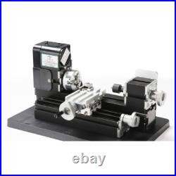 Mini Metal Lathe Metalworking Woodworking DIY Model Making 24W 20000rpm. /
