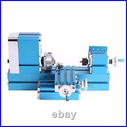 Mini Metal Lathe Micro Metalworking Woodworking Machine CNC DIY Tool AC100V-240V