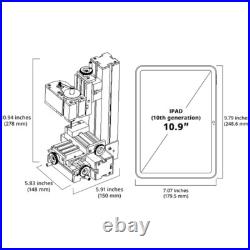 Mini Metal Lathe Milling Machine Motorized Metalworking Benchtop Woodworking Mini Metal Lathe Milling Machine Motorized Metalworking Benchtop Woodworking