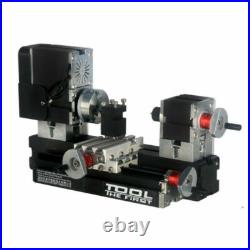 Mini Metal Lathe Soft Metalworking Woodworking DIY Model Making 60W 12000rpm