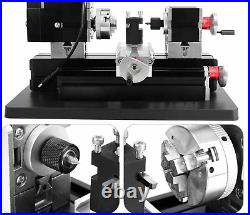 Mini Metal Lathe Soft Metalworking Woodworking DIY Model Making 60W TZ20002MG