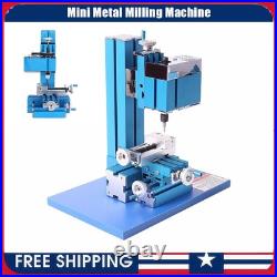 Mini Metal Milling Machine Motorized Metalworking DIY Tool Benchtop for Hobby