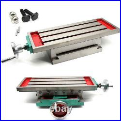 Mini Milling Machine Bench Fixture Worktable 2 Axis Cross Slide Table Drill Vise