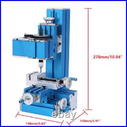 Mini Milling Machine DIY Metal Power Tool Soft Woodworking 12VDC 12/24W