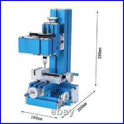 Mini Milling Machine DIY Woodworking Soft Metal Processing Tool for Hobby USA