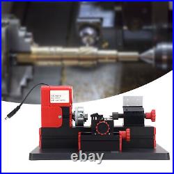 Mini Motorized Lathe Machine For Soft Metal Wood Processing 24W 100-240V