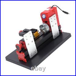 Mini Motorized Lathe Machine For Soft Metal Wood Processing 24W 100-240V