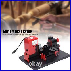 Mini Motorized Lathe Machine For Soft Metal Wood Processing 24W 100-240V