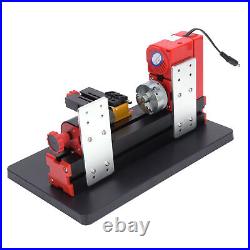 Mini Motorized Lathe Machine For Soft Metal Wood Processing 24W 100-240V