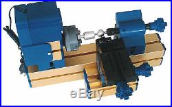 Mini Multipurpose Machine 8 In 3 Wood Metal Lathe Driller Milling Woodturning