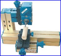 Mini Multipurpose Machine 8 In 3 Wood Metal Lathe Driller Milling Woodturning