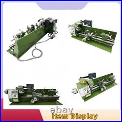 Mini Precision Metal Lathe 110V 1.1KW 8x29.5 50-2500rpm Double Chuck BenchLathe