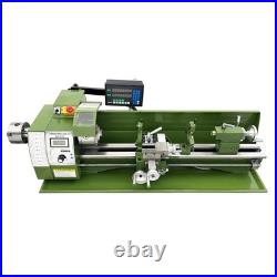Mini Precision Metal Lathe 110V 1.1KW 8x29.5 50-2500rpm Double Chuck BenchLathe