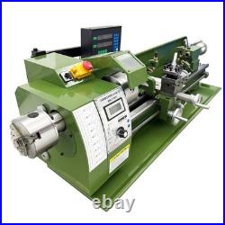 Mini Precision Metal Lathe 110V 1.1KW 8x29.5 50-2500rpm Double Chuck BenchLathe