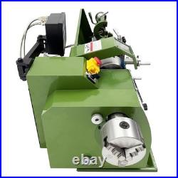 Mini Precision Metal Lathe 110V 1.1KW 8x29.5 50-2500rpm Double Chuck BenchLathe