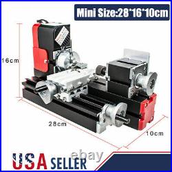 Mini Size Lathe Machine DC 12V DIY Miniature Metal Multifunction 20000Rev/min