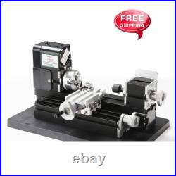 Mini Small Metal Lathe Machine Saw Combined Motorized Tool 12VDC/2A/24W