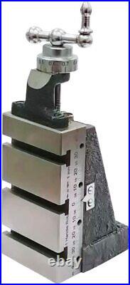Mini Vertical Milling Slide Mounted on Z Type Angle Plate With clamp Mini verti