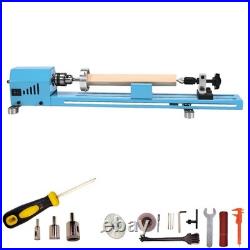 Mini Wood Lathe Machine 11? Turning Cutting Sanding Polishing Tool